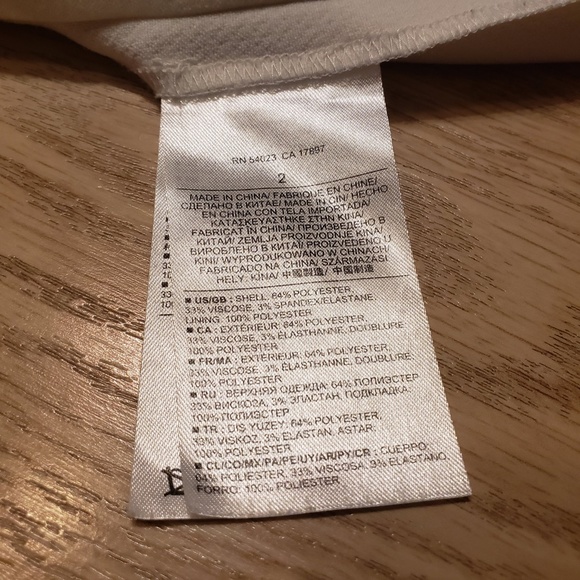 Banana Republic Formal Mini Skirt - Cream, XS - Picture 5 of 5